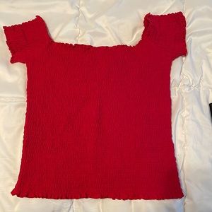 hollister off the shoulder crop